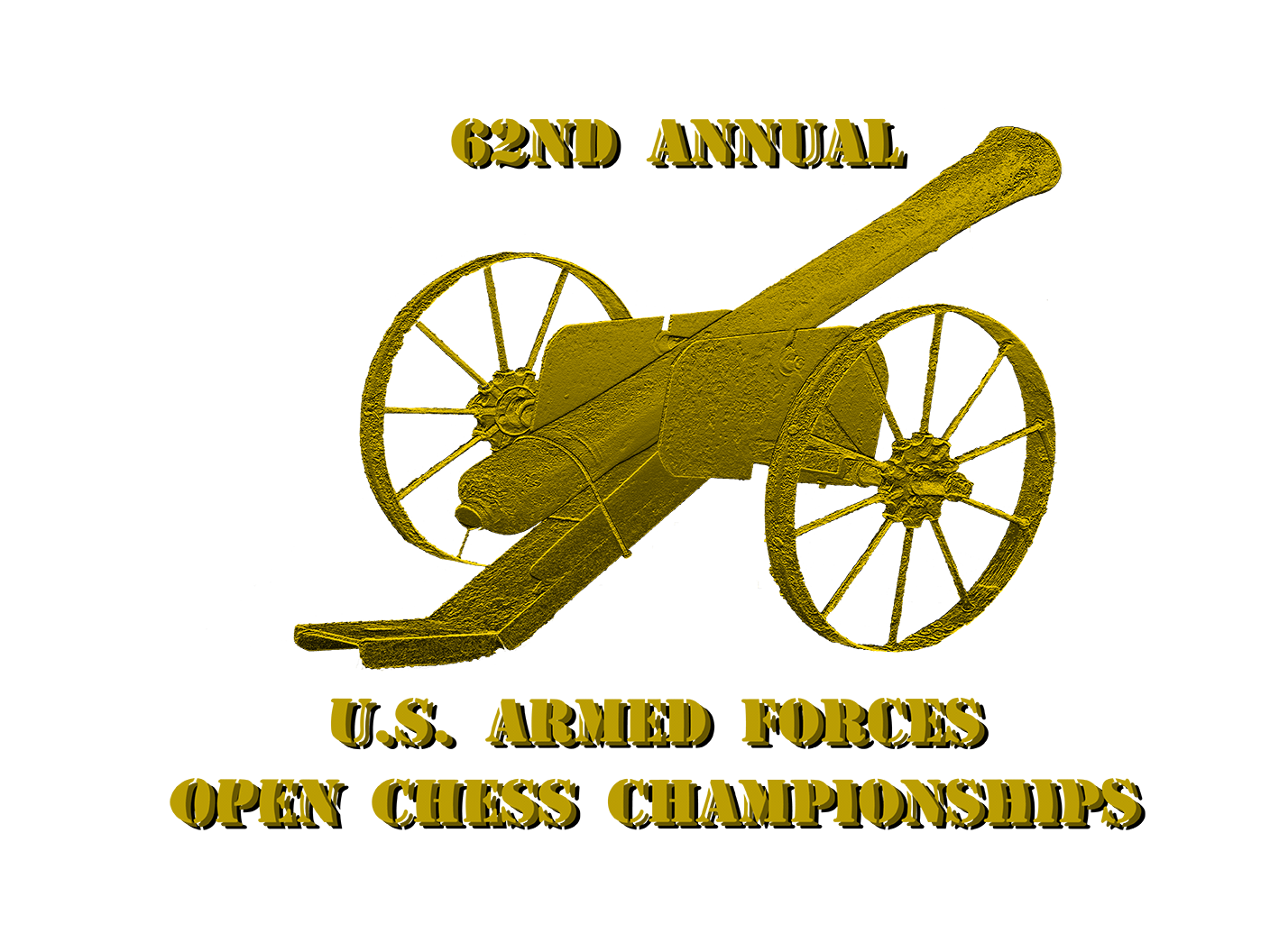 Logo for 62nd US Annual US Armed Forces Open Chess Championship in Grapevine, Texas